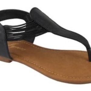 Black Thong Sandal